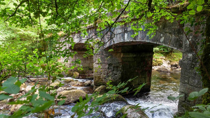 Shaugh Bridge going across the river, Devon